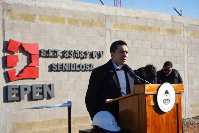 Inauguración de infraestructura eléctrica en Senillosa